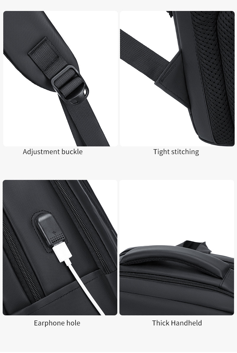 RAL 816 Grey شنطة لاب توب 15.6-انش متعددة الوظائف