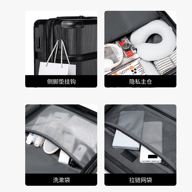 LGX001 Gold شنطة سفر للجنسين بعجلات، متعددة الالوان