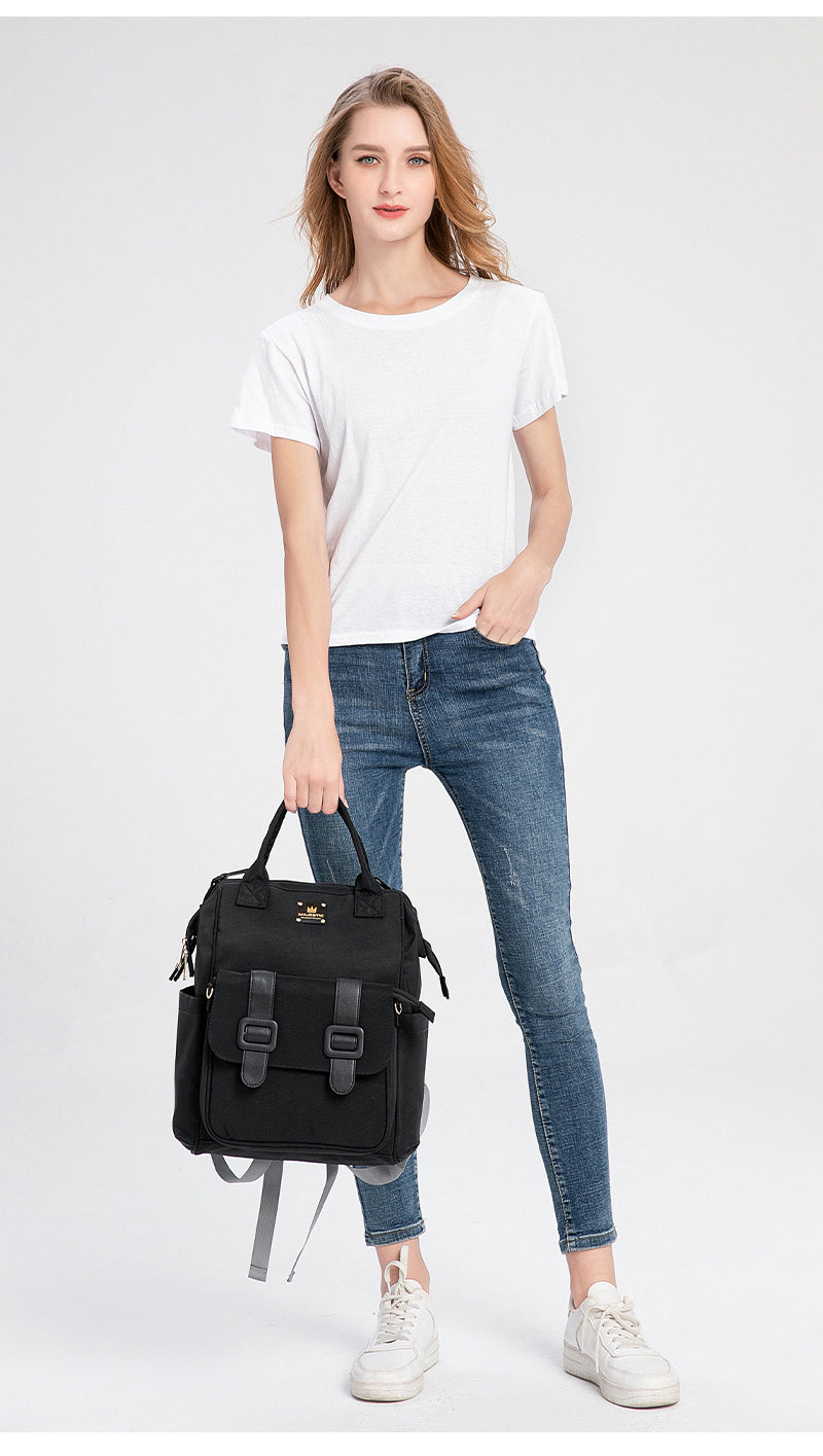 143 شنطة Mummy بيبى حفاضات اطفال قابلة للانفصال مقاومة للماء مناسب لحمل كل اغراض البيبى ذات جوده عالية, بينك