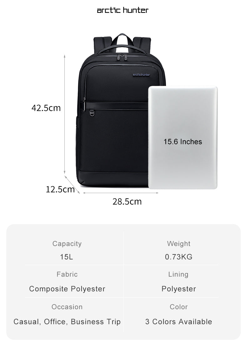 Laptop Bag 15.6 inch Multifunctional black B00670