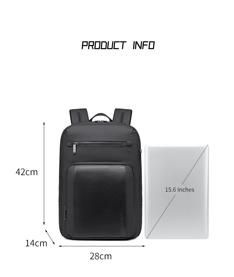 B00877 Black شنطة لاب توب 15.6 انش متعددة الوظائف اسود