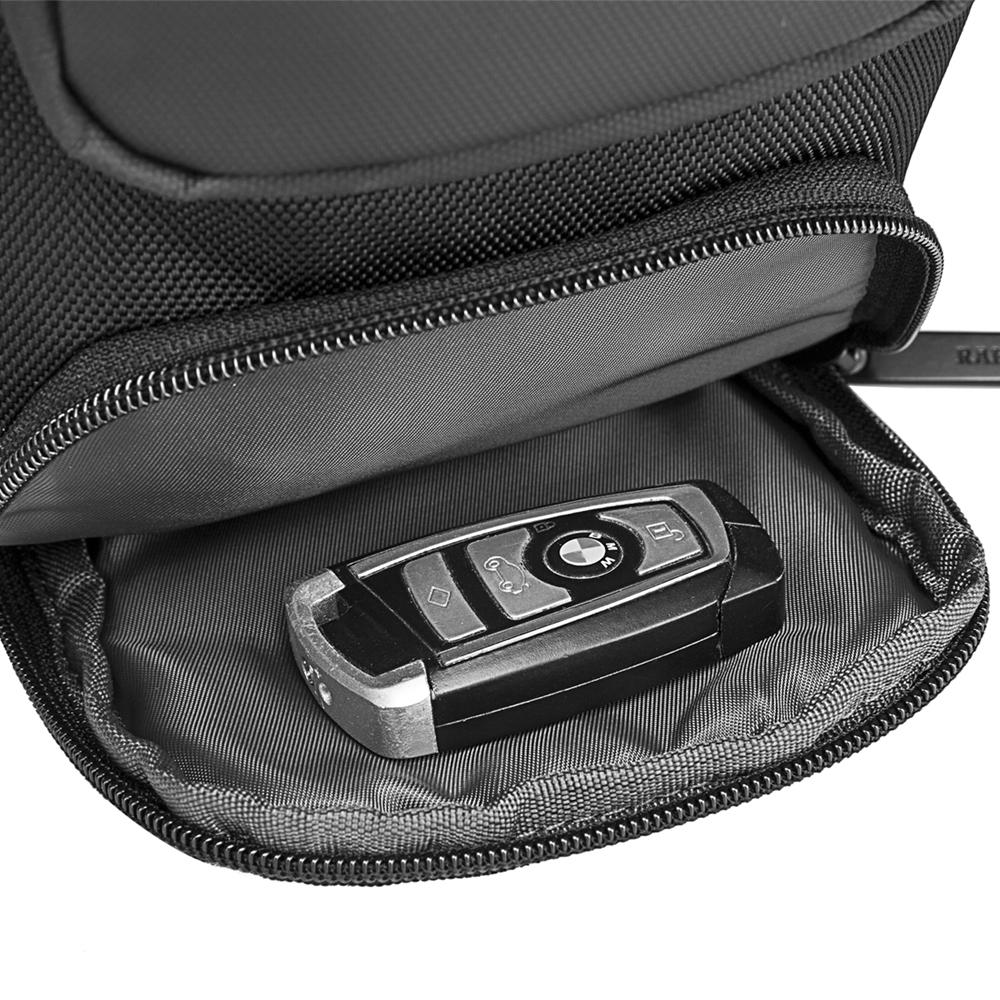 Cross Shoulder Bag Multifunctional waterproof black 7086.