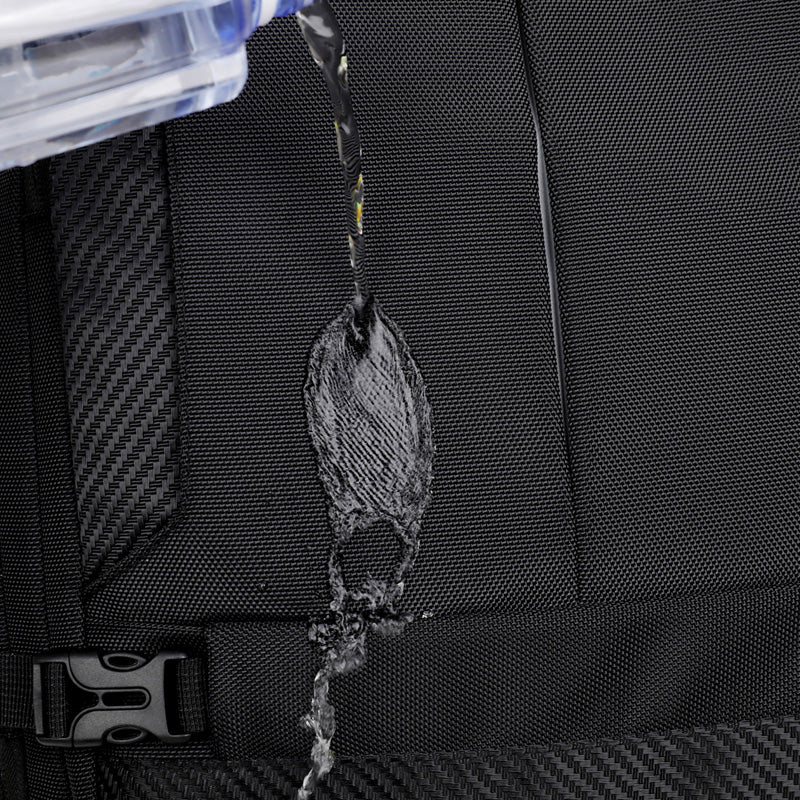 2406 Multi-Purpose Casual Laptop Compartment Waterproof Expandable Backpack- Black