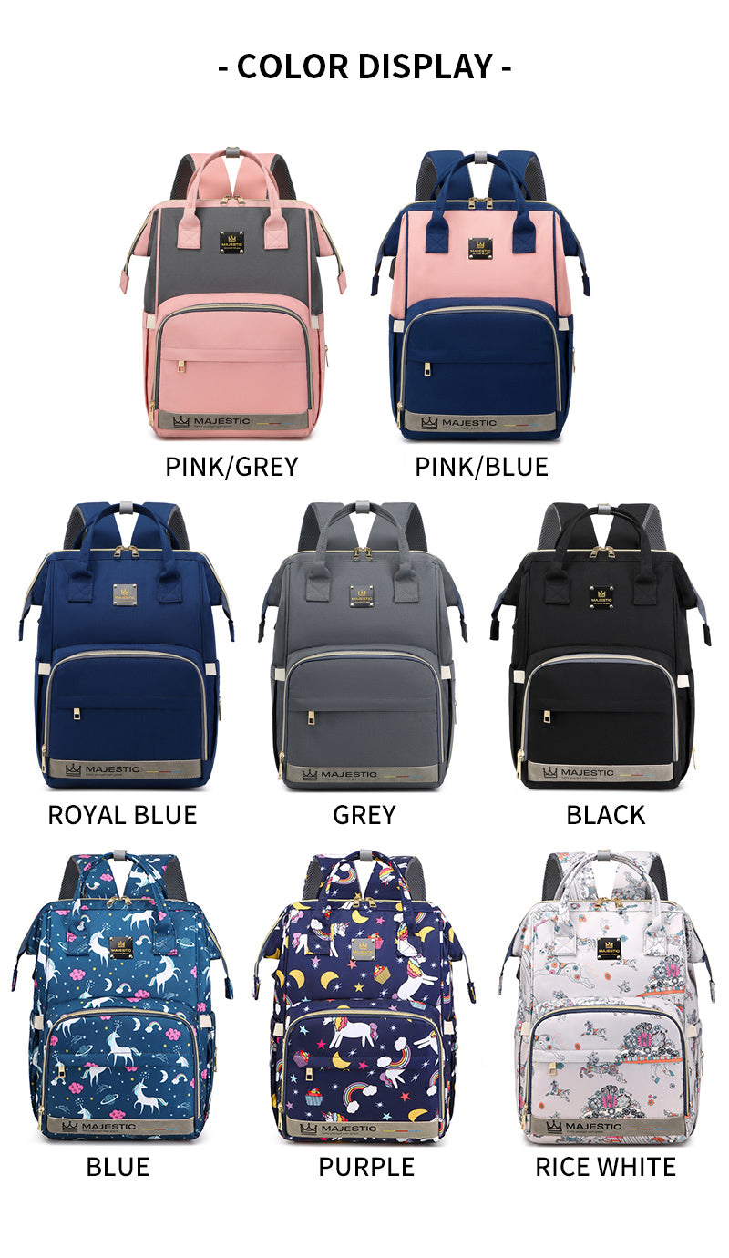 133 THREE Pcs Baby Maternity  Diaper Fashion Waterproof Multifunctional large capacity backpack bag - Unicorn Moov