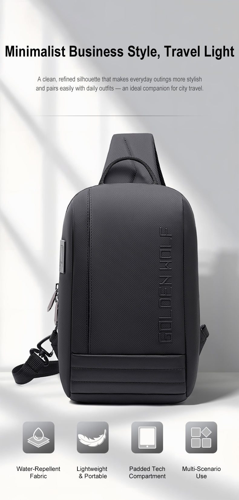 Golden Wolf GXB01047 Black