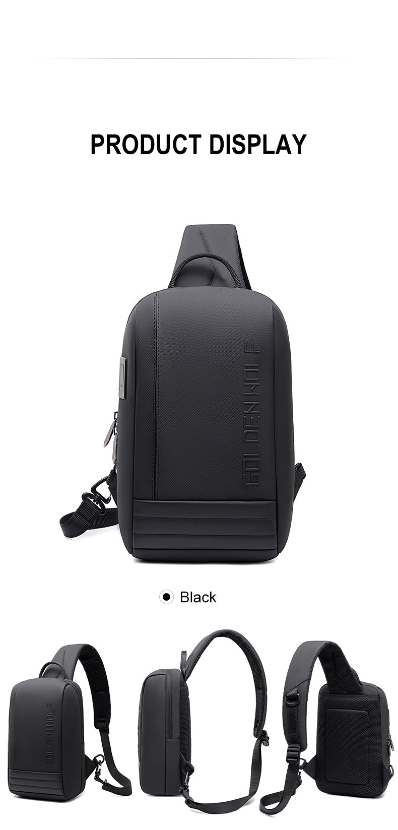 Golden Wolf GXB01047 Black