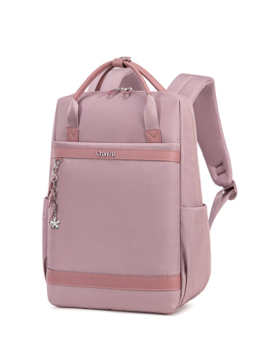 CB00639 Women Laptop Backpack Casual Business Travel Multi-Compartment Easy Carry Trend Bag (15.6'') Purple