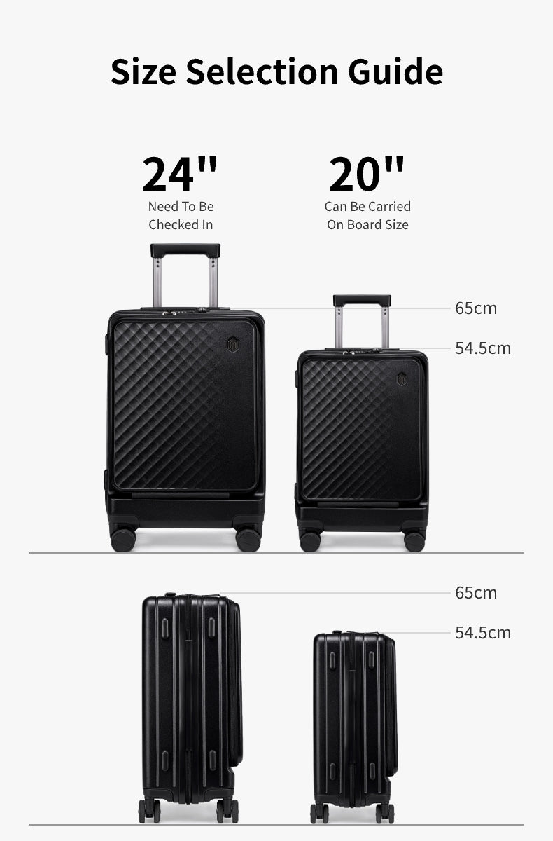 LGX002 Black شنطة سفر بعجلات