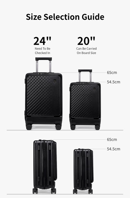 LGX002 Black شنطة سفر بعجلات