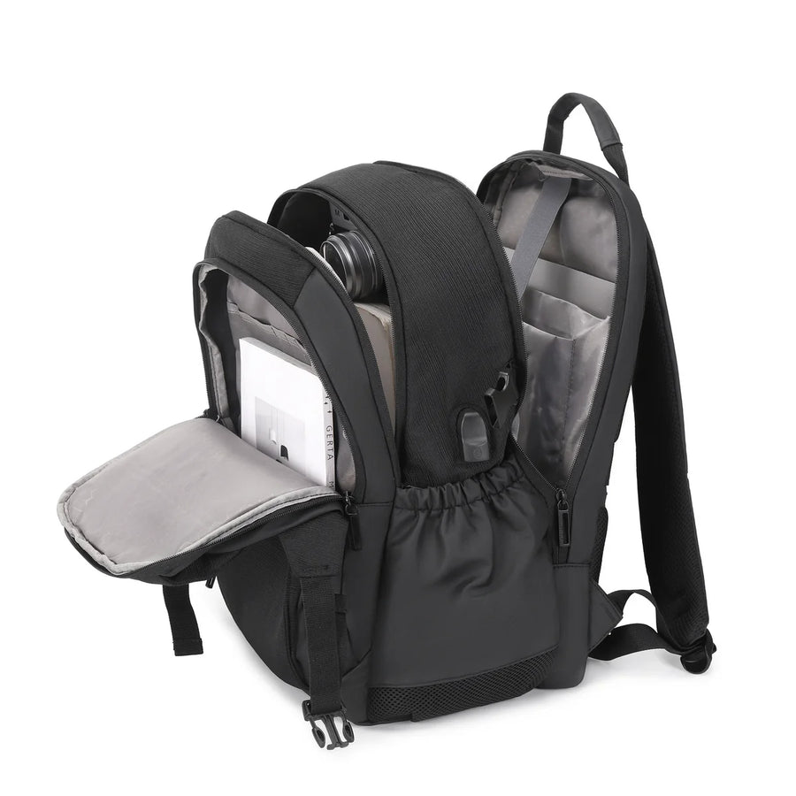 Laptop Bag 17 inch Multifunctional Waterproof Black 2209