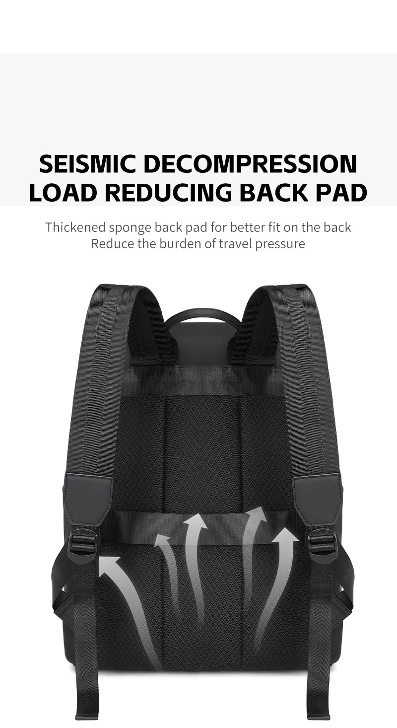 RAL 824 Grey شنطة لاب توب 15.6-انش متعددة الوظائف