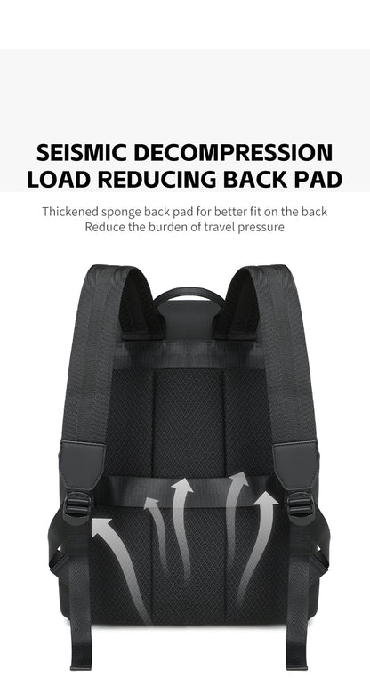 RAL 824 Grey شنطة لاب توب 15.6-انش متعددة الوظائف