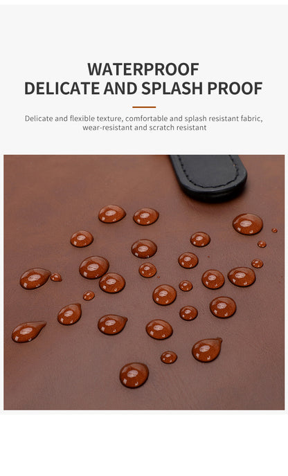 GLD117 Front Flap Leather Waterproof Multi-Pocket Travel Bag Backpack