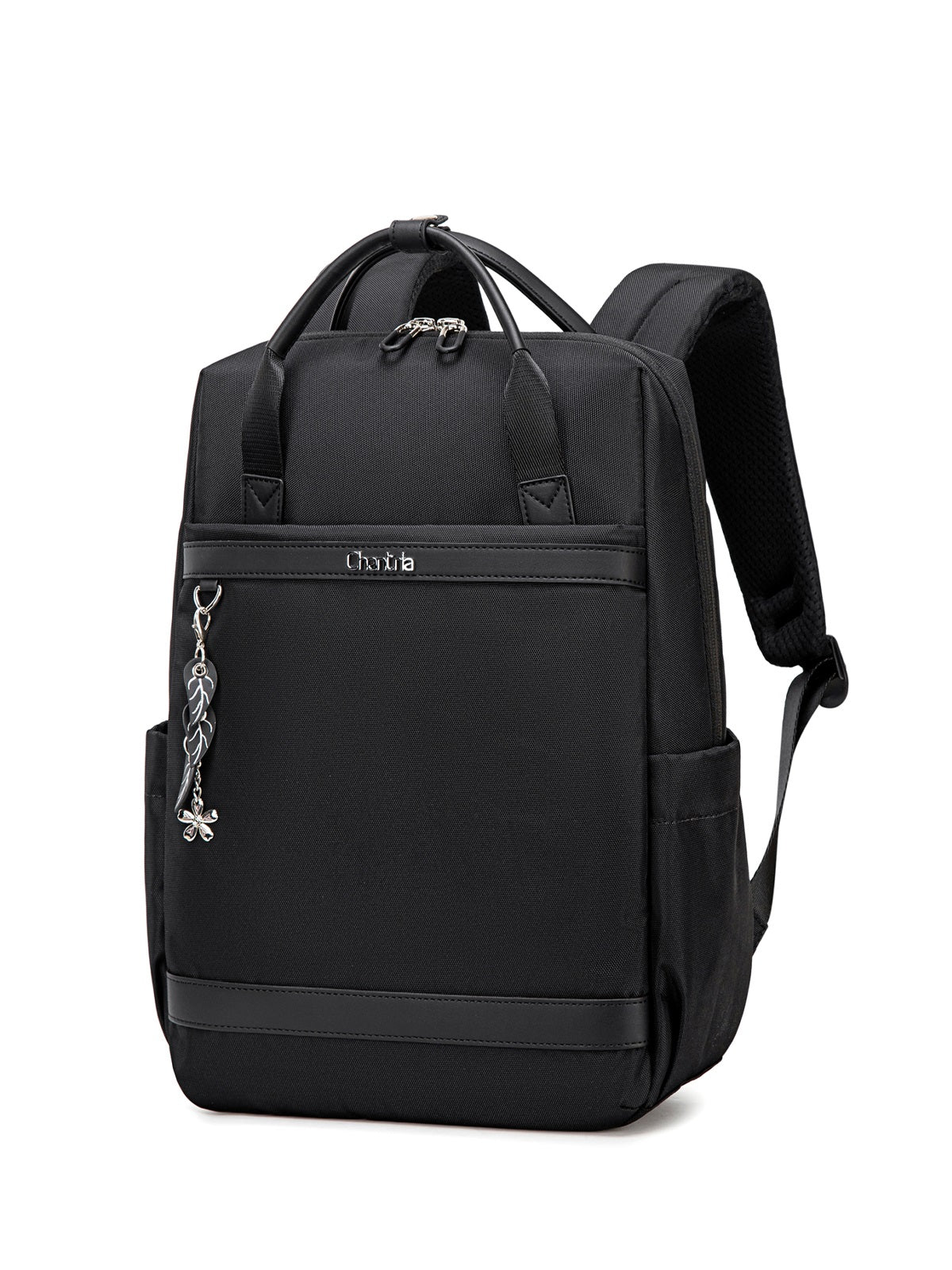 CB00639 Women Laptop Backpack Casual Business Travel Multi-Compartment Easy Carry Trend Bag (15.6'') Black