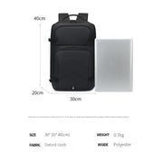 شنطه لاب توب 15.6 انش متعدده الوظائف و مقاومه للماء أسود RAL2023