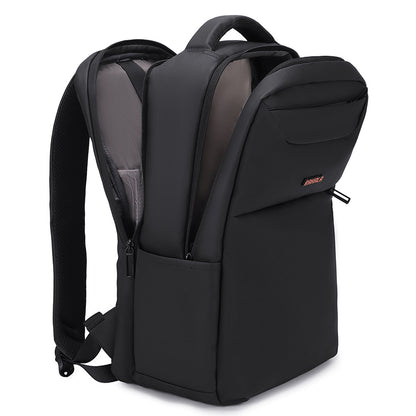 Rl-901 15.6-Inch Laptop Large Capacity Waterproof Business USB Charging Backpack, Black