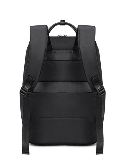 CB00639 Women Laptop Backpack Casual Business Travel Multi-Compartment Easy Carry Trend Bag (15.6'') Black