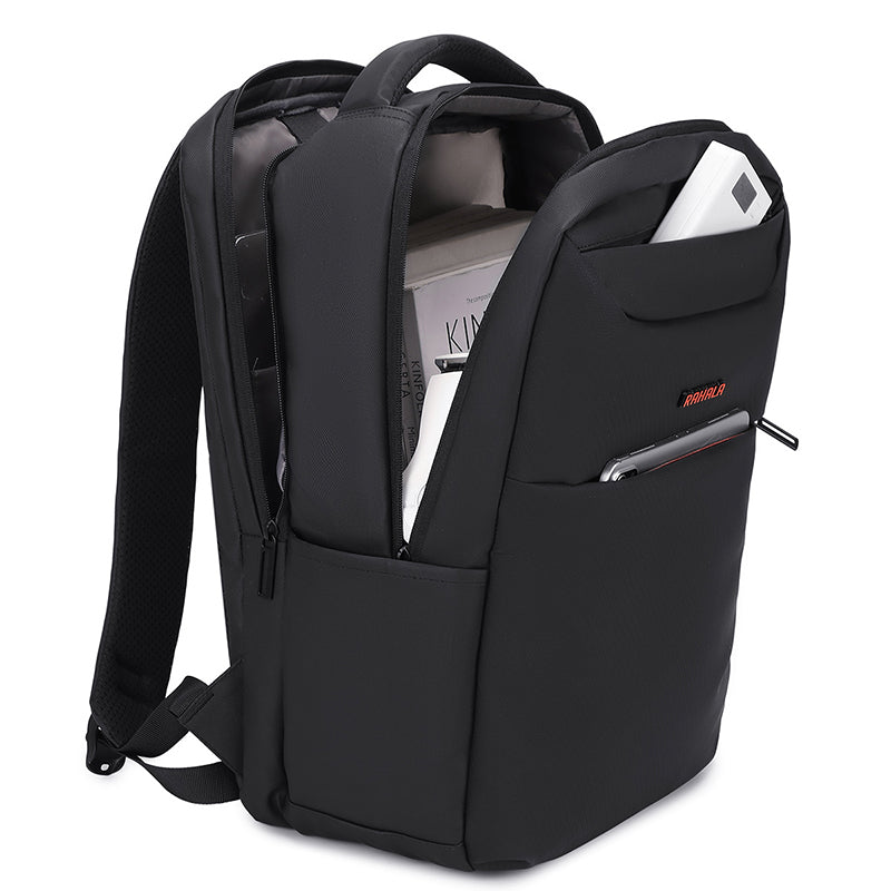 Rl-901 15.6-Inch Laptop Large Capacity Waterproof Business USB Charging Backpack, Black