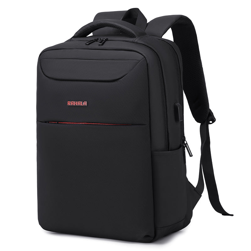 Rl-901 15.6-Inch Laptop Large Capacity Waterproof Business USB Charging Backpack, Black