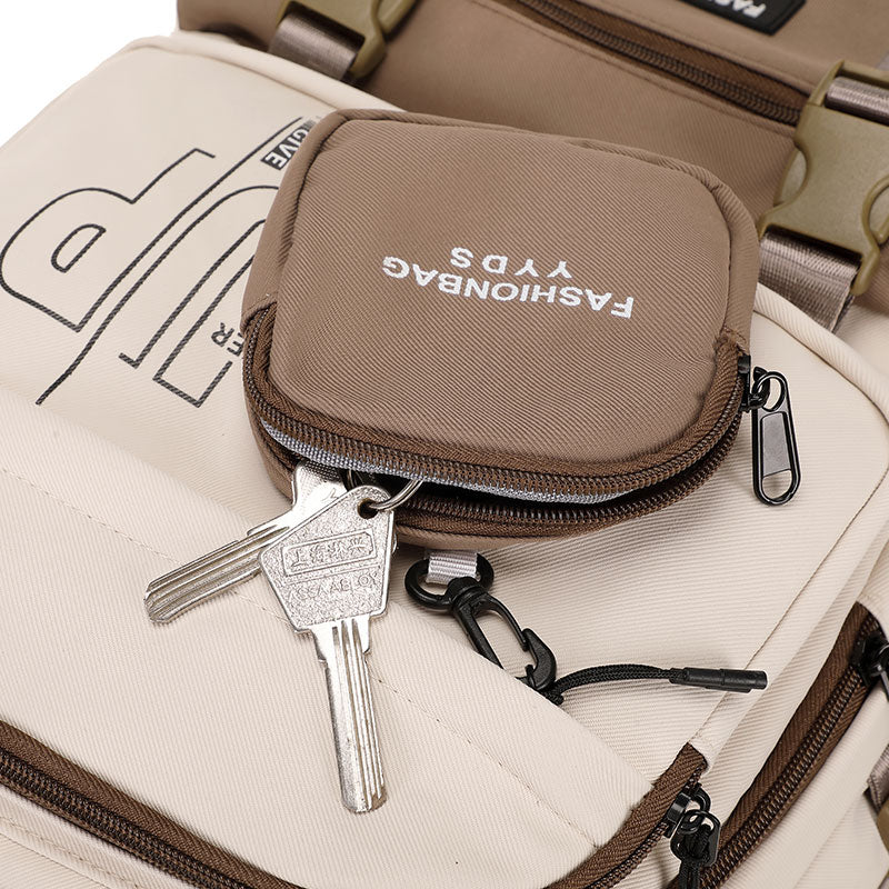 8070 شنطة رياضية شبابى قطعتين ذات سعة كبيرة مقاومة للماء مناسبة للاغراض اليومية والسفر