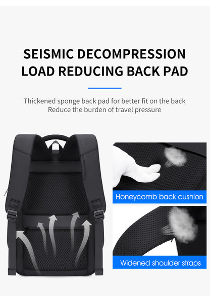 SH 51 black شنطة لاب توب 15.6-انش متعددة الوظائف