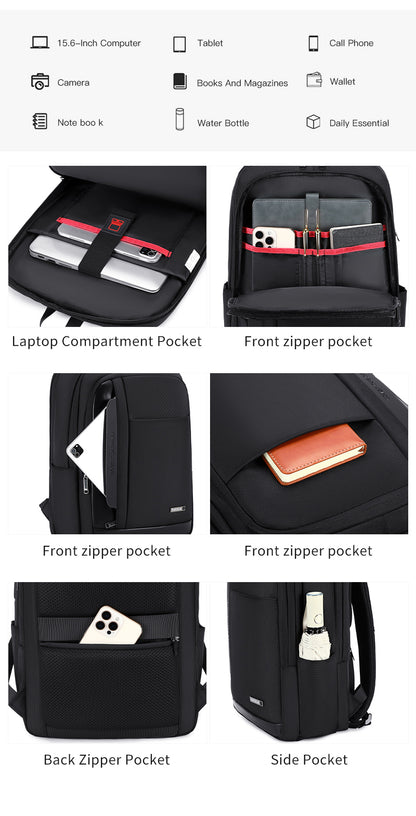 SH 51 black شنطة لاب توب 15.6-انش متعددة الوظائف