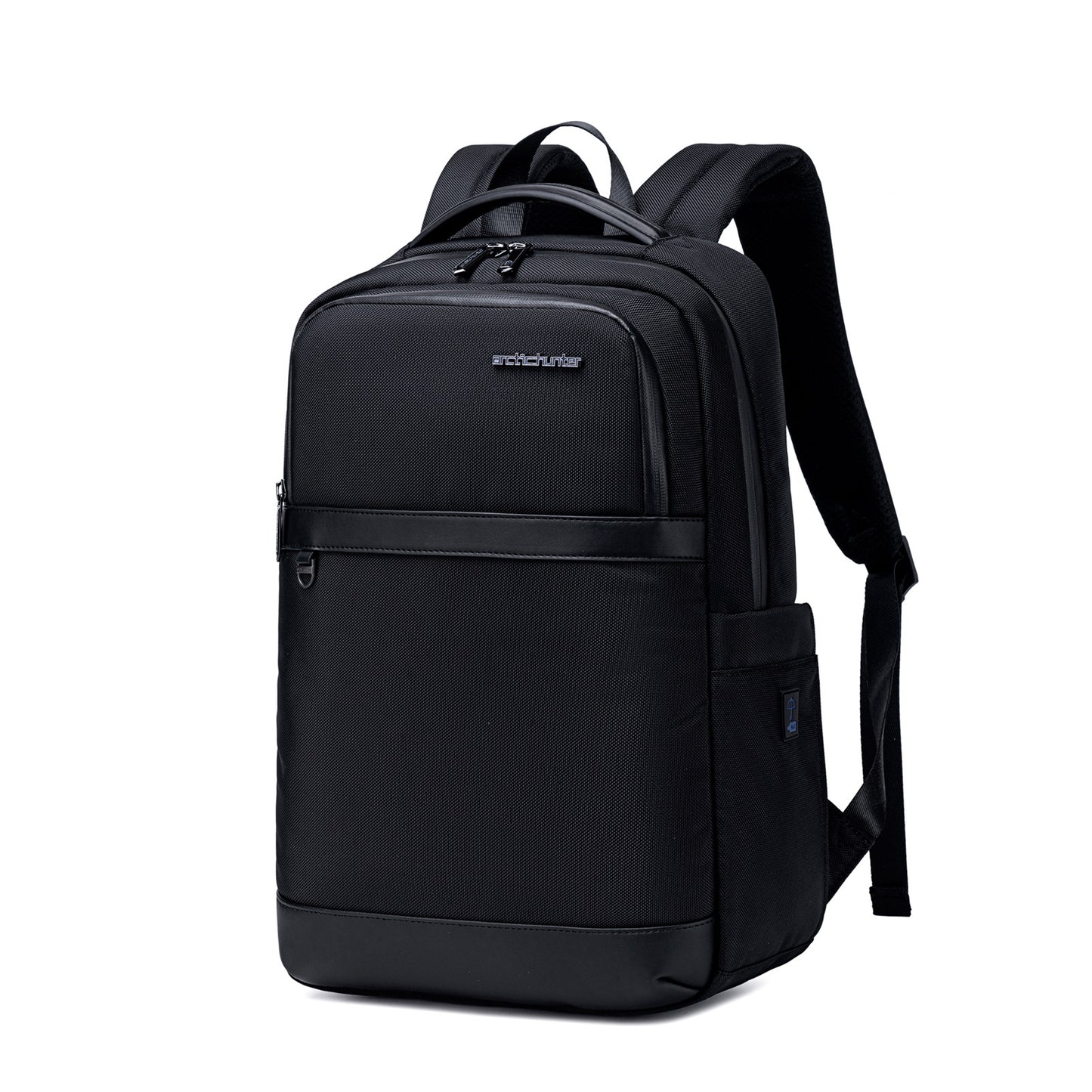 B00670 15.6-inch Laptop Travel Waterproof Multi-function Backpack With USB-port - Black