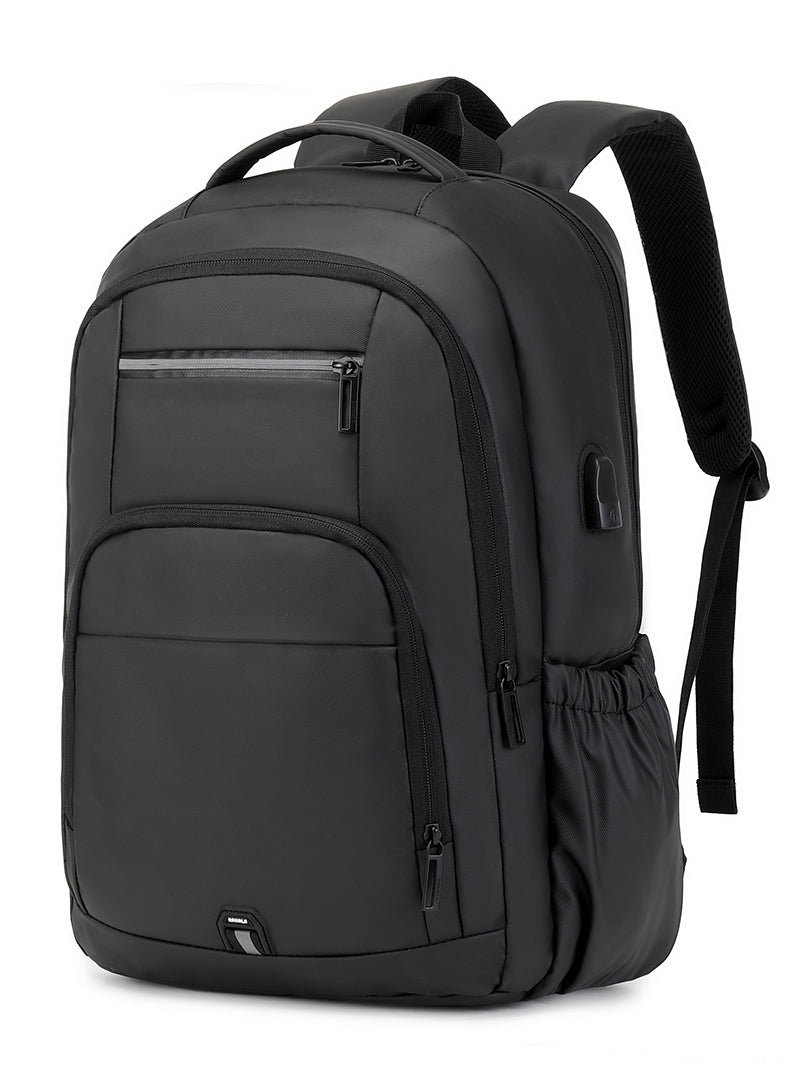 Rl-2202 Unisex Anti-theft Waterproof Business 15.6-inch Laptop Backpack Bag - Black