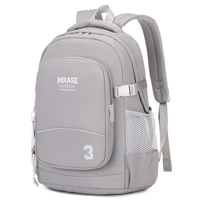 S329 High School Student Schoolbag Simple Casual Large Capacity Backpack