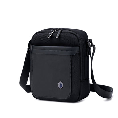 K00688 9.7-inch Men Casual Shoulder Bags Waterproof Crossbags, Black