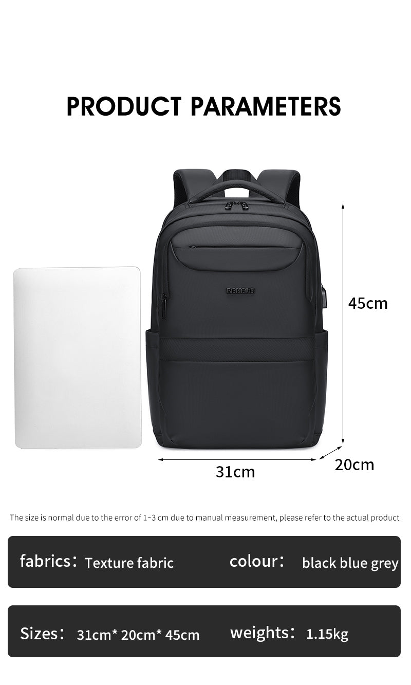 RAL 812 Grey شنطة لاب توب 15.6-انش متعددة الوظائف