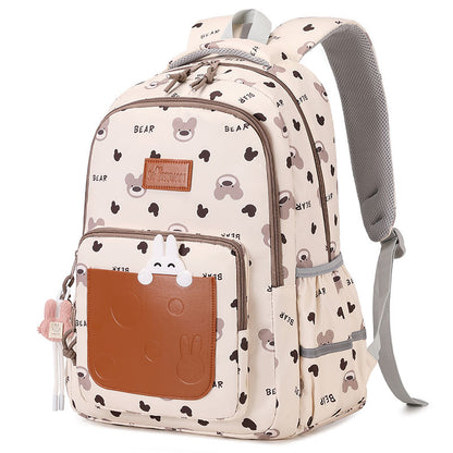 807 Bear Fashionable Durable Comfort School Waterproof Muti Compartment Backpack 