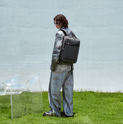 B00872 Grey شنطة لاب توب 15.6 انش متعددة الوظائف