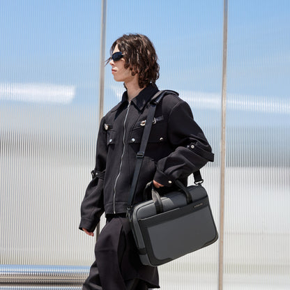 GWB00889 Grey شنطة لاب توب كتف يد 15.6-انش ذات وزن خفيف متعددة الوظائف مقاومة للماء ذات جودة عالية م