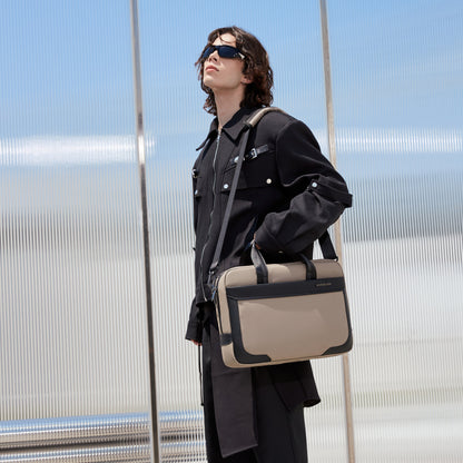 GWB00889 Beige شنطة لاب توب كتف يد 15.6-انش ذات وزن خفيف متعددة الوظائف مقاومة للماء ذات جودة عالية من اركتك هنتر,