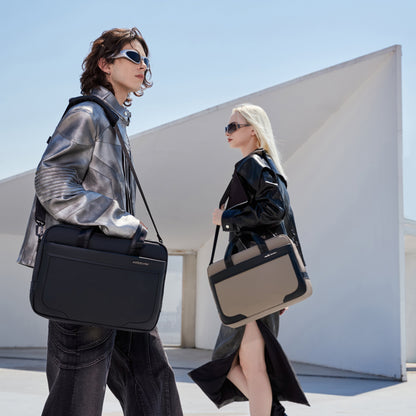 GWB00889 BLACK شنطة لاب توب كتف يد 15.6-انش ذات وزن خفيف متعددة الوظائف مقاومة للماء ذات جودة عالية من اركتك هنتر,