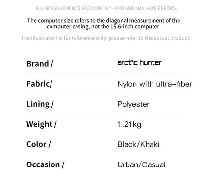 Laptop Bag15.6-Inch Multifunctional Black B00812