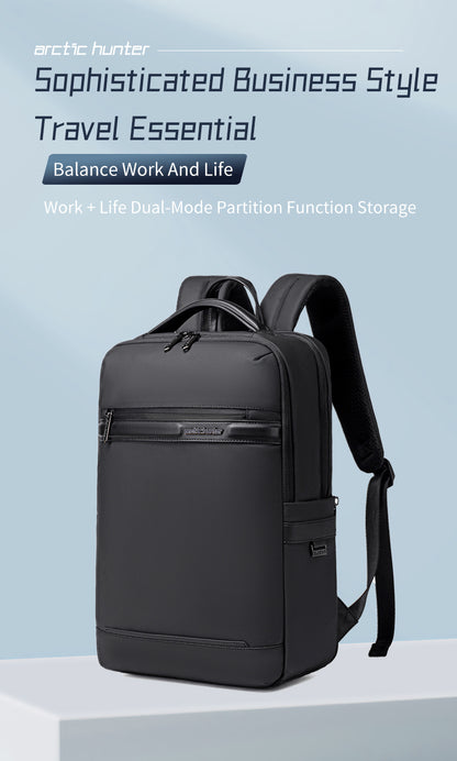 B00872 Beige شنطة لاب توب 15.6 انش متعددة الوظائف