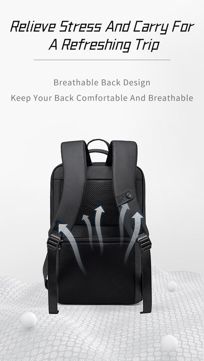 B00872 Beige شنطة لاب توب 15.6 انش متعددة الوظائف