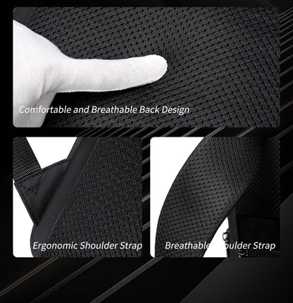 B00872 Beige شنطة لاب توب 15.6 انش متعددة الوظائف