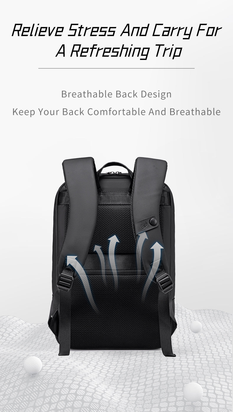 B00877 Black شنطة لاب توب 15.6 انش متعددة الوظائف اسود