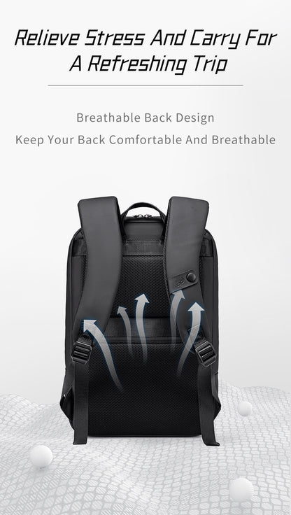 B00877 Black شنطة لاب توب 15.6 انش متعددة الوظائف اسود