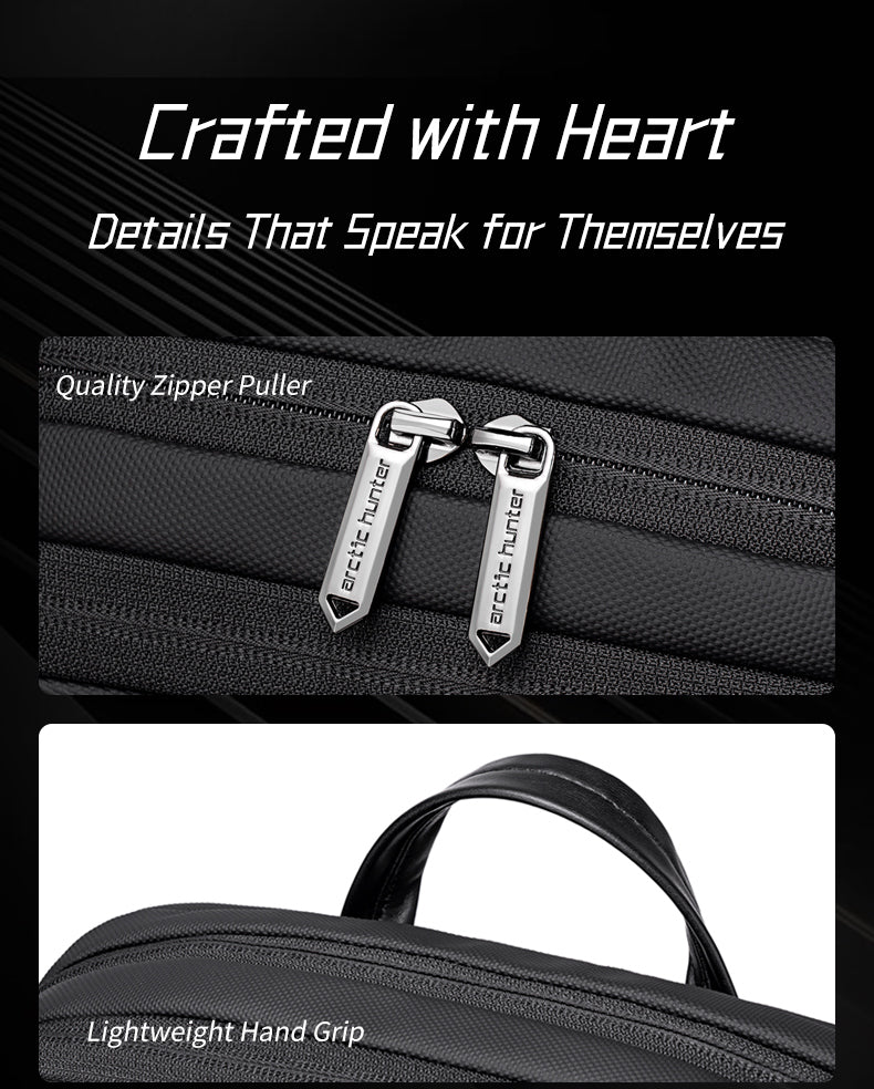 B00877 Black شنطة لاب توب 15.6 انش متعددة الوظائف اسود