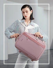 CB00617 Multi-Purpose Casual 15.6 Laptop Compartment Waterproof Expandable Backpack for Women