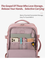 CB00617 Multi-Purpose Casual 15.6 Laptop Compartment Waterproof Expandable Backpack for Women