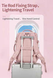 CB00617 Multi-Purpose Casual 15.6 Laptop Compartment Waterproof Expandable Backpack for Women