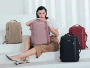 CB00617 Multi-Purpose Casual 15.6 Laptop Compartment Waterproof Expandable Backpack for Women