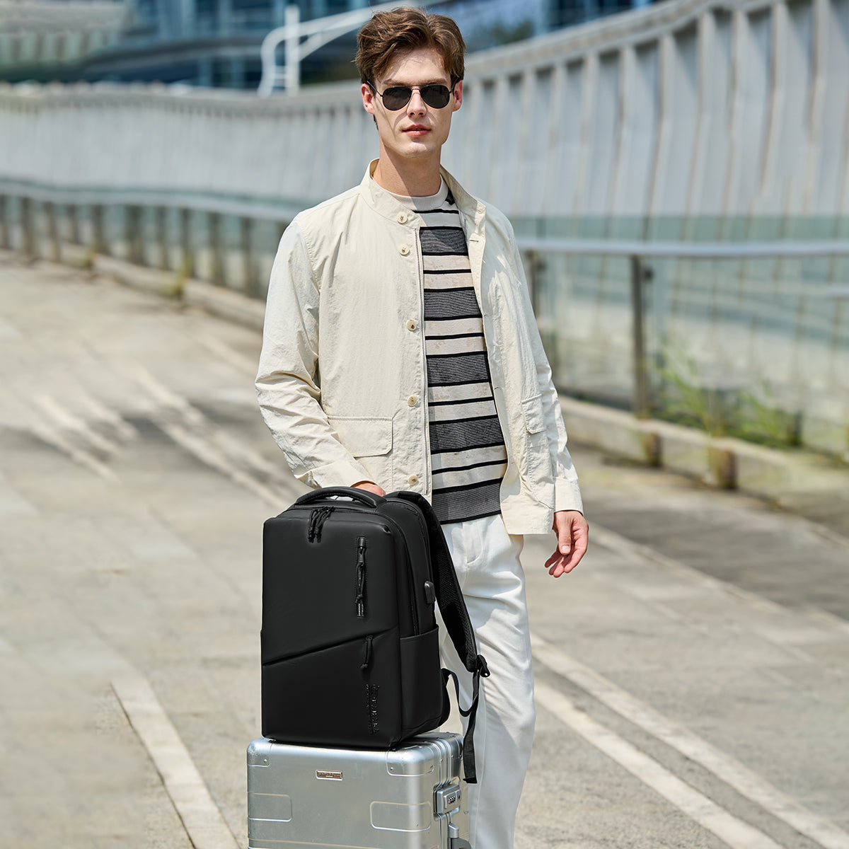 RAL 816 Blue شنطة لاب توب 15.6-انش متعددة الوظائف