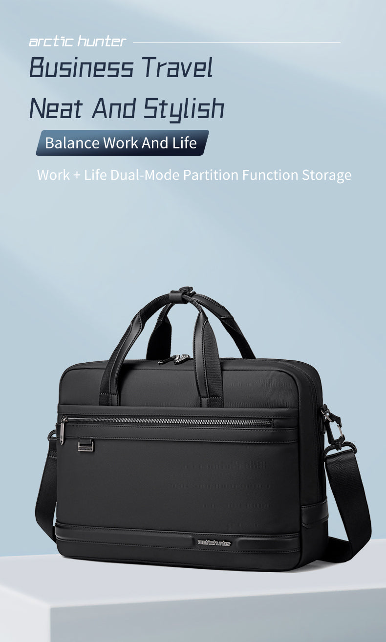 GWB00888 Grey لشنطة لاب توب كتف يد 15.6-انش ذات وزن خفيف متعددة الوظائف مقاومة للماء ذات جودة عالية من اركتك هنتر,