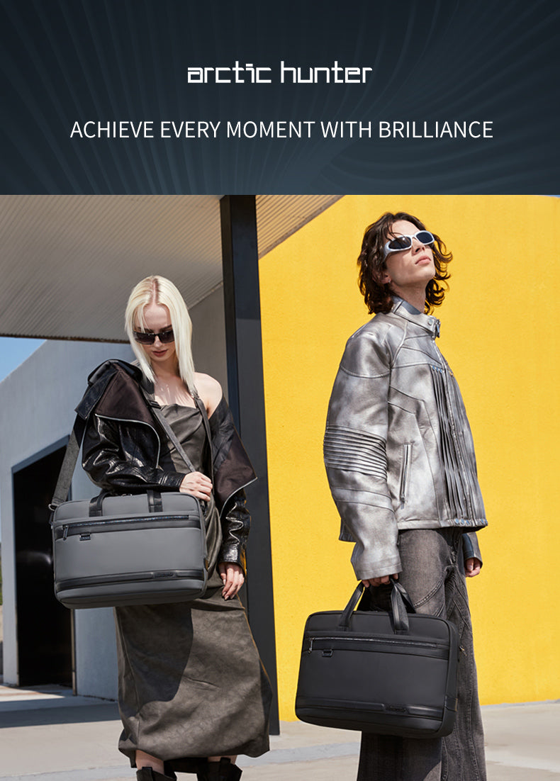 GWB00888 Grey لشنطة لاب توب كتف يد 15.6-انش ذات وزن خفيف متعددة الوظائف مقاومة للماء ذات جودة عالية من اركتك هنتر,